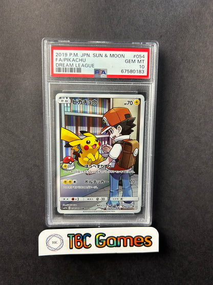 Pikachu Dream League sm11b 054/049 Japanese PSA 10