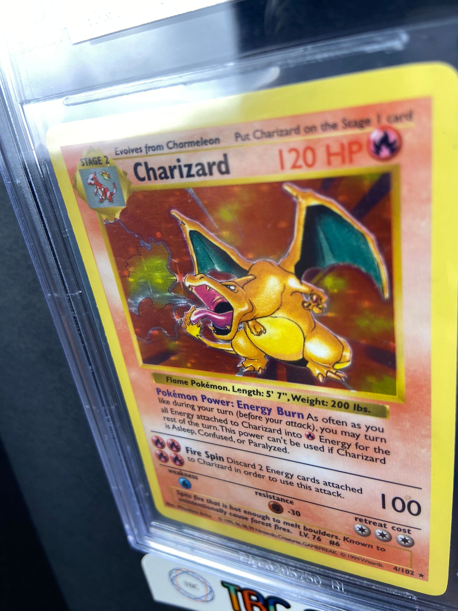 Charizard Base Set Shadowless Holo 4/102 BGS 8.5 TBC Games Charizard Base Set Shadowless Holo 4/102 BGS 8.5 TBC Games