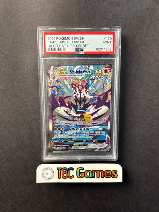 Rapid Strike Urshifu VMAX Battle Styles Alt Art 170/163 PSA 9
