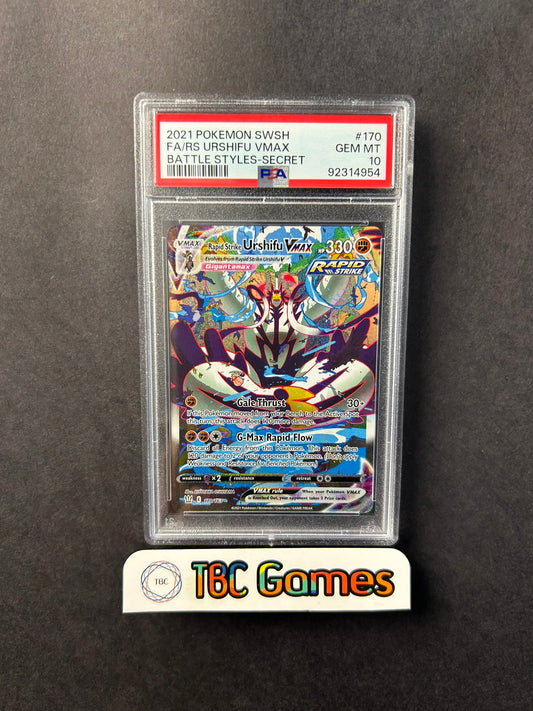 Rapid Strike Urshifu VMAX Battle Styles Alt Art 170/163 PSA 10