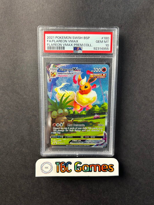 Flareon VMAX SWSH180 Premium Collection PSA 10