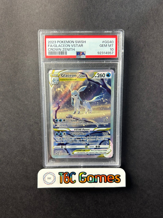Glaceon VSTAR Crown Zenith GG40/GG70 PSA 10