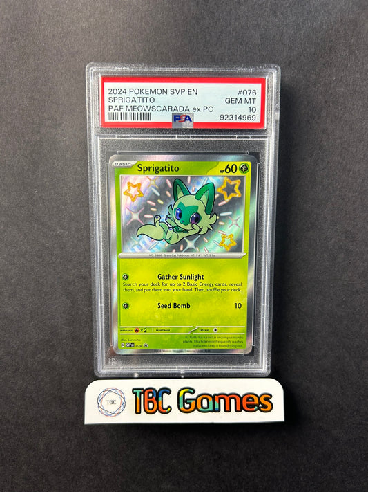 Sprigatito Paldean Fates Promo SVP 076 PSA 10