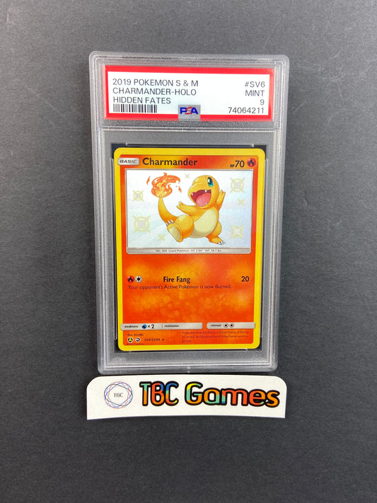 Charmander Hidden Fates SV6/SV94 PSA 9