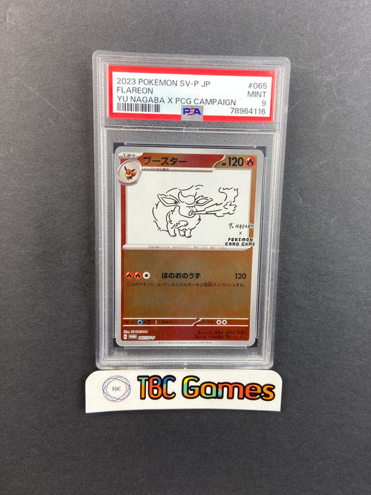 Flareon Yu Nagaba PCG Promo 065/SV-P Japanese PSA 9