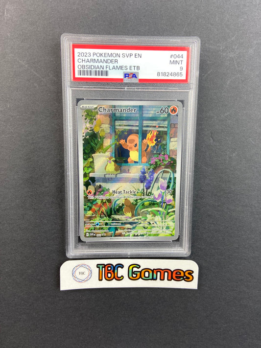 Charmander Obsidian Flames ETB Promo SVP 044 PSA 9