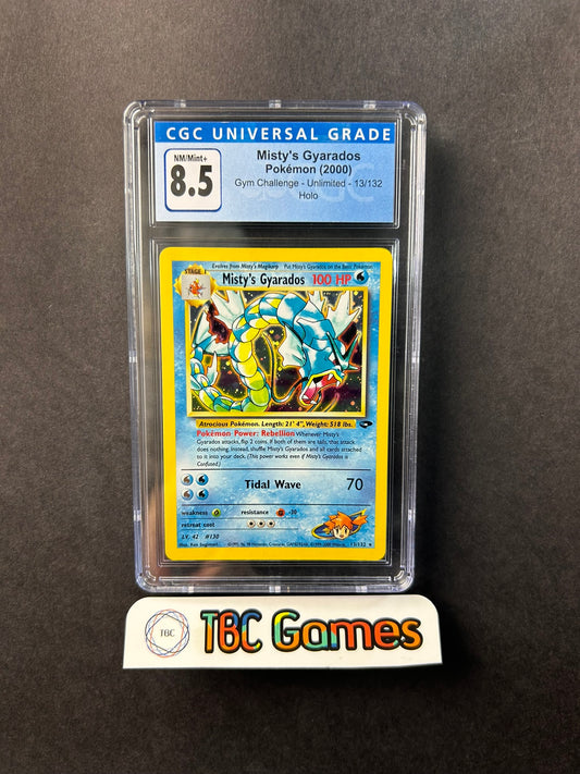 Misty's Gyarados Gym Challenge Unlimited Holo 13/132 CGC 8.5