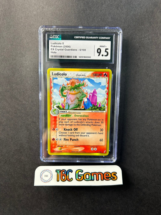 Ludicolo Crystal Guardians Holo 6/100 CGC 9.5