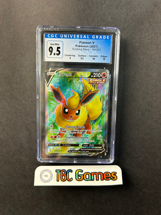 Flareon V Evolving Skies 169/203 CGC 9.5