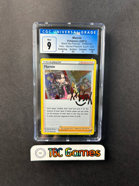 Marnie Premium Tournament Collection Holo SWSH120 CGC 9