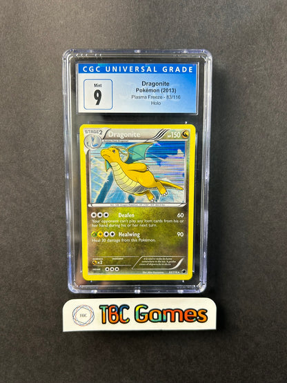 Dragonite Plasma Freeze Holo 83/116 CGC 9 TBC Games Dragonite Plasma Freeze Holo 83/116 CGC 9 TBC Games