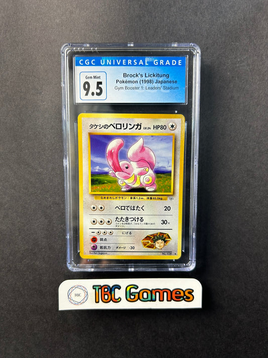 Brock's Lickitung Gym Heroes Japanese CGC 9.5