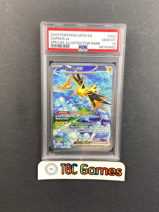 Zapdos ex 151 202/165 PSA 10