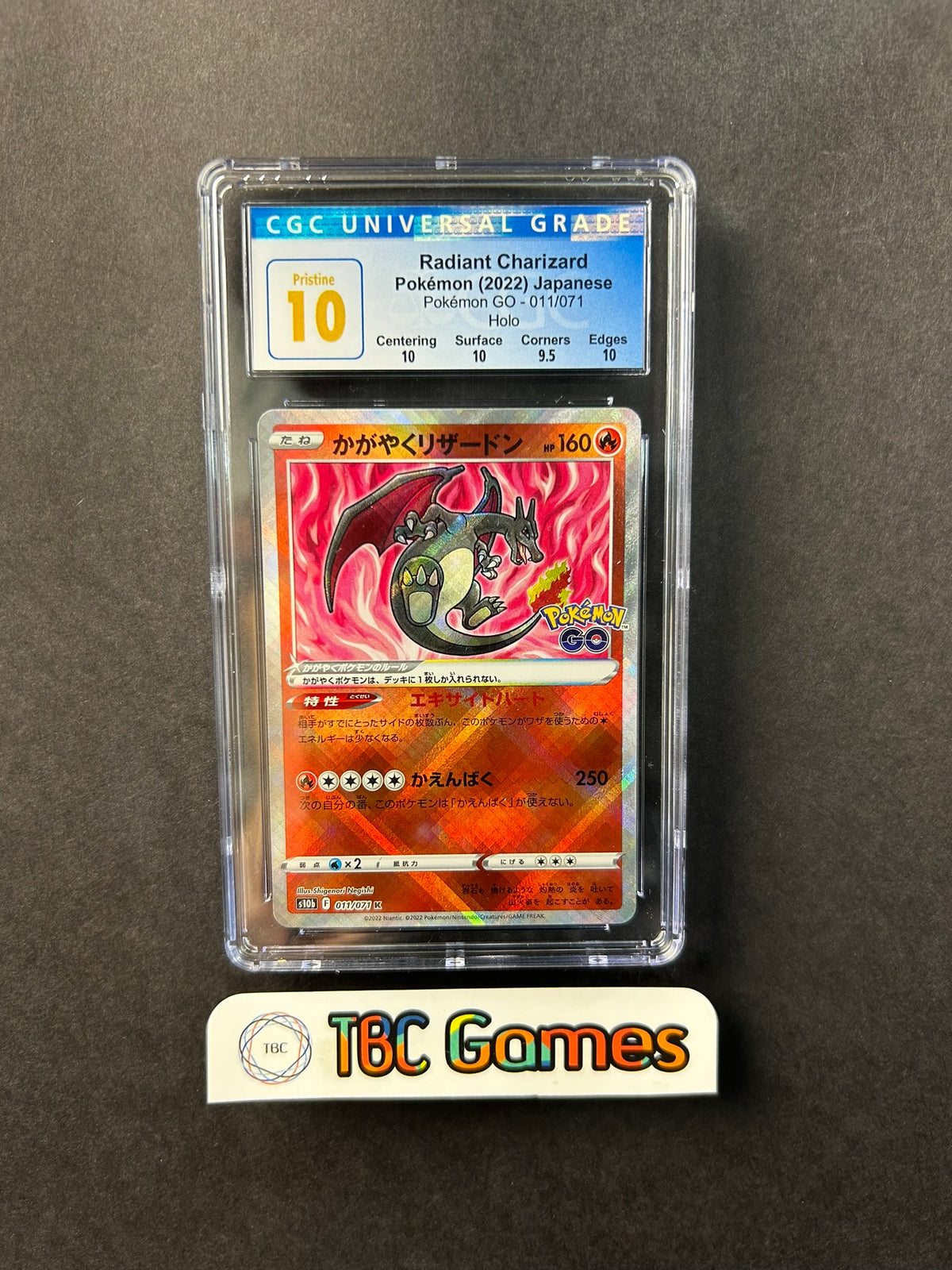 pokemon go cards radiant charizard s10b 011/071 Japanese CGC 10 Condition - SKU:English - GD - PRESSURE MARK - 36042 Commander 2021 (C21) Card Épée et Bouclier perfect for serious collectors