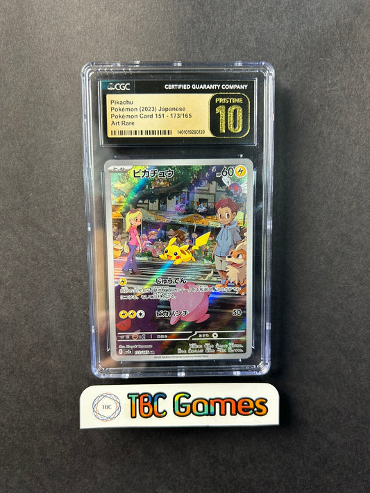 Pikachu 151 sv2a 173/165 Japanese Pristine CGC 10