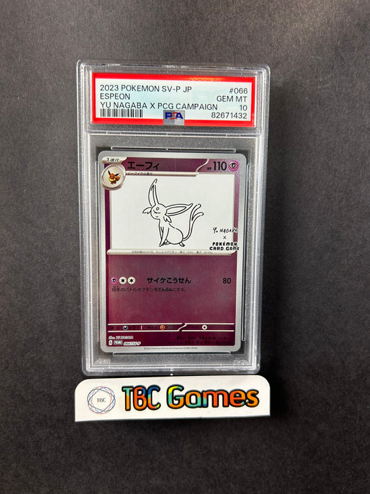 Espeon Yu Nagaba PCG Campaign 066/SV-P Japanese PSA 10