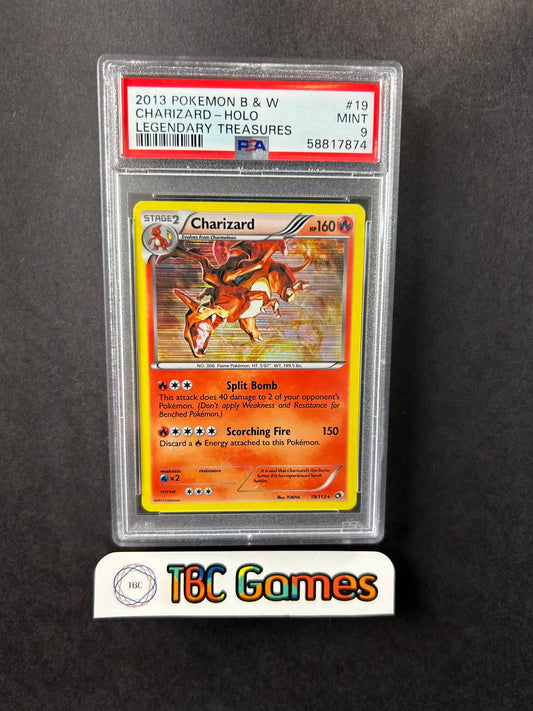 Charizard Legendary Treasures Holo 19/113 PSA 9