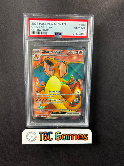 Charizard ex 151 MEW 183/165 PSA 10 TBC Games Charizard ex 151 MEW 183/165 PSA 10 TBC Games