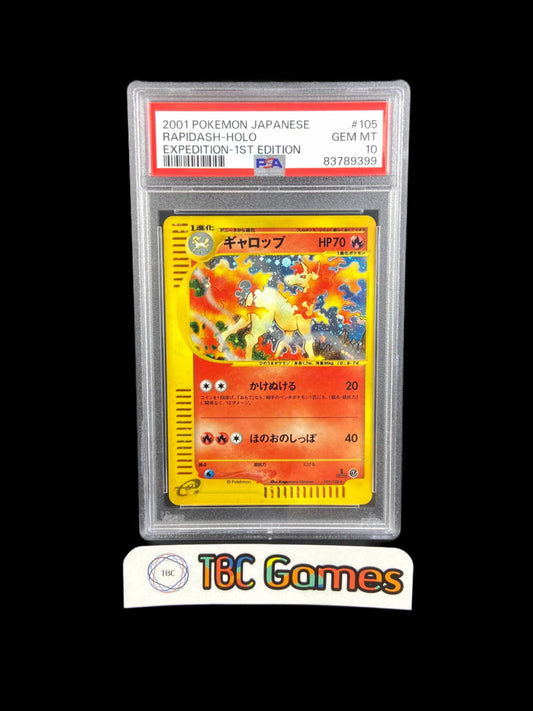 Rapidash Expedition 1st Edition 105/128 Japanese PSA 10