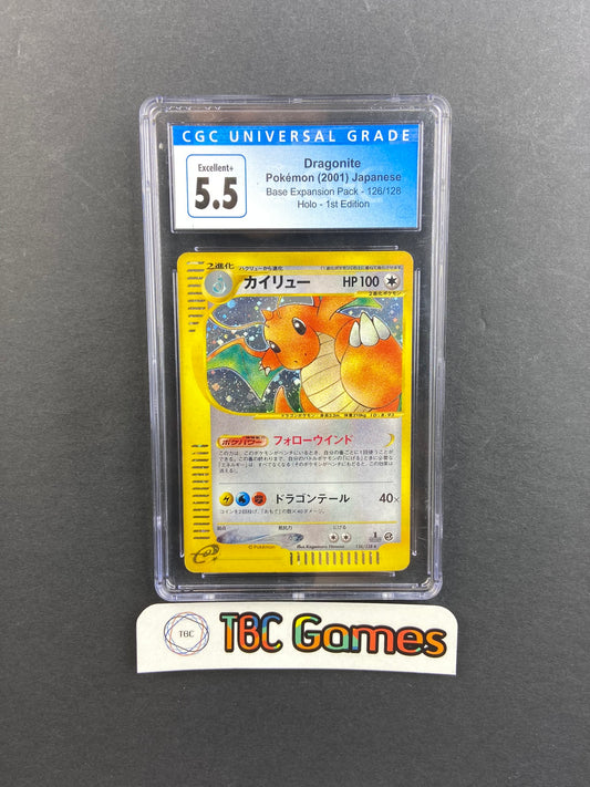 Dragonite Expedition 1st Edition 126/128 Japanese CGC 5.5