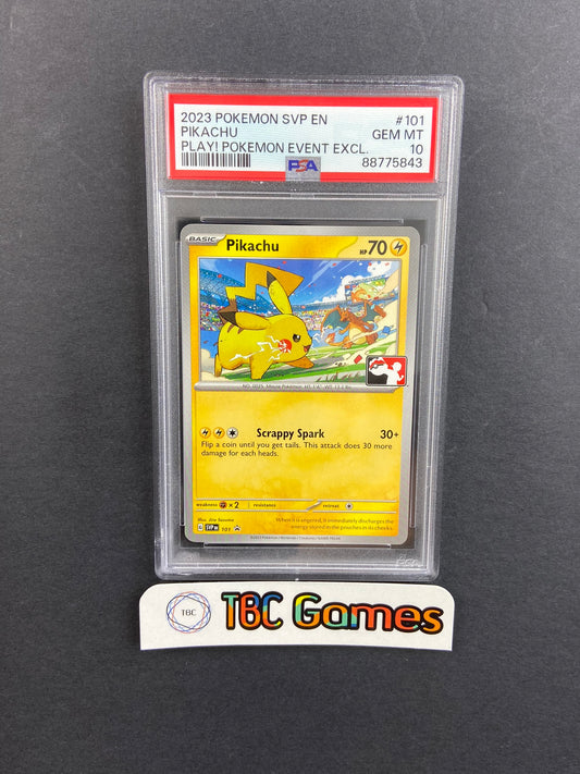 Pikachu Play Pokemon League SVP 101 PSA 10