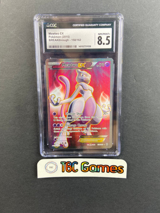 Mewtwo EX Breakthrough 158/162 CGC 8.5