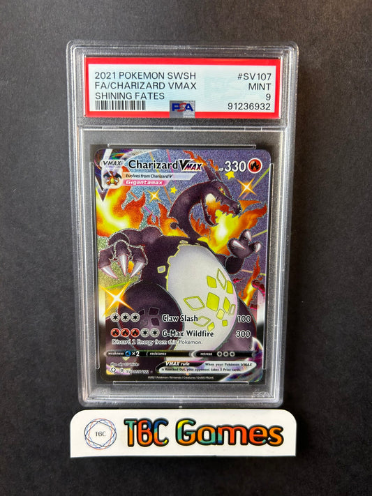 Charizard VMAX Shining Fates SV107/SV122 PSA 9