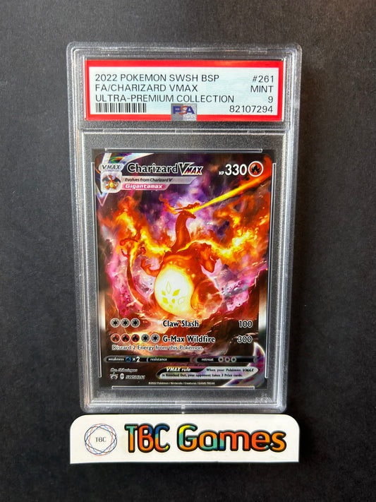 Charizard VMAX SWSH261 UPC PSA 9