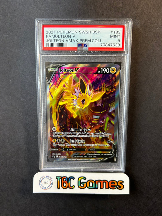 Jolteon V SWSH183 Premium Collection PSA 9
