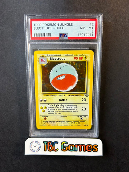 Electrode Jungle Unlimited Holo 2/64 PSA 8