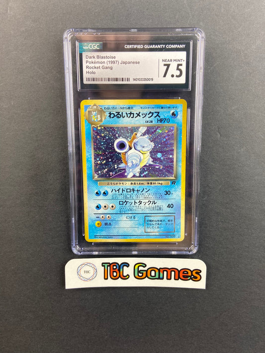 Dark Blastoise Team Rocket Holo Japanese CGC 7.5