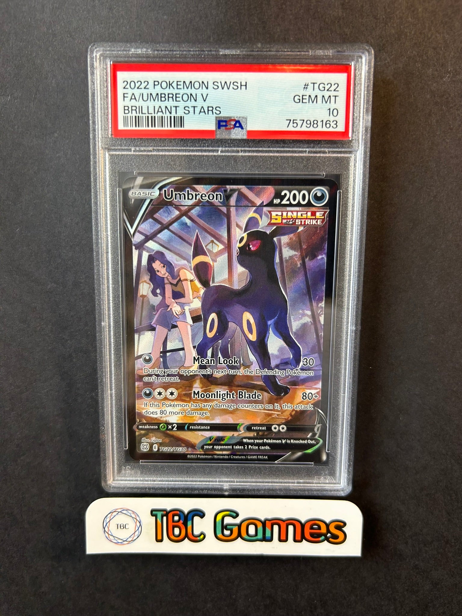 Umbreon V Brilliant Stars TG22/TG30 PSA 10 – TBC Games