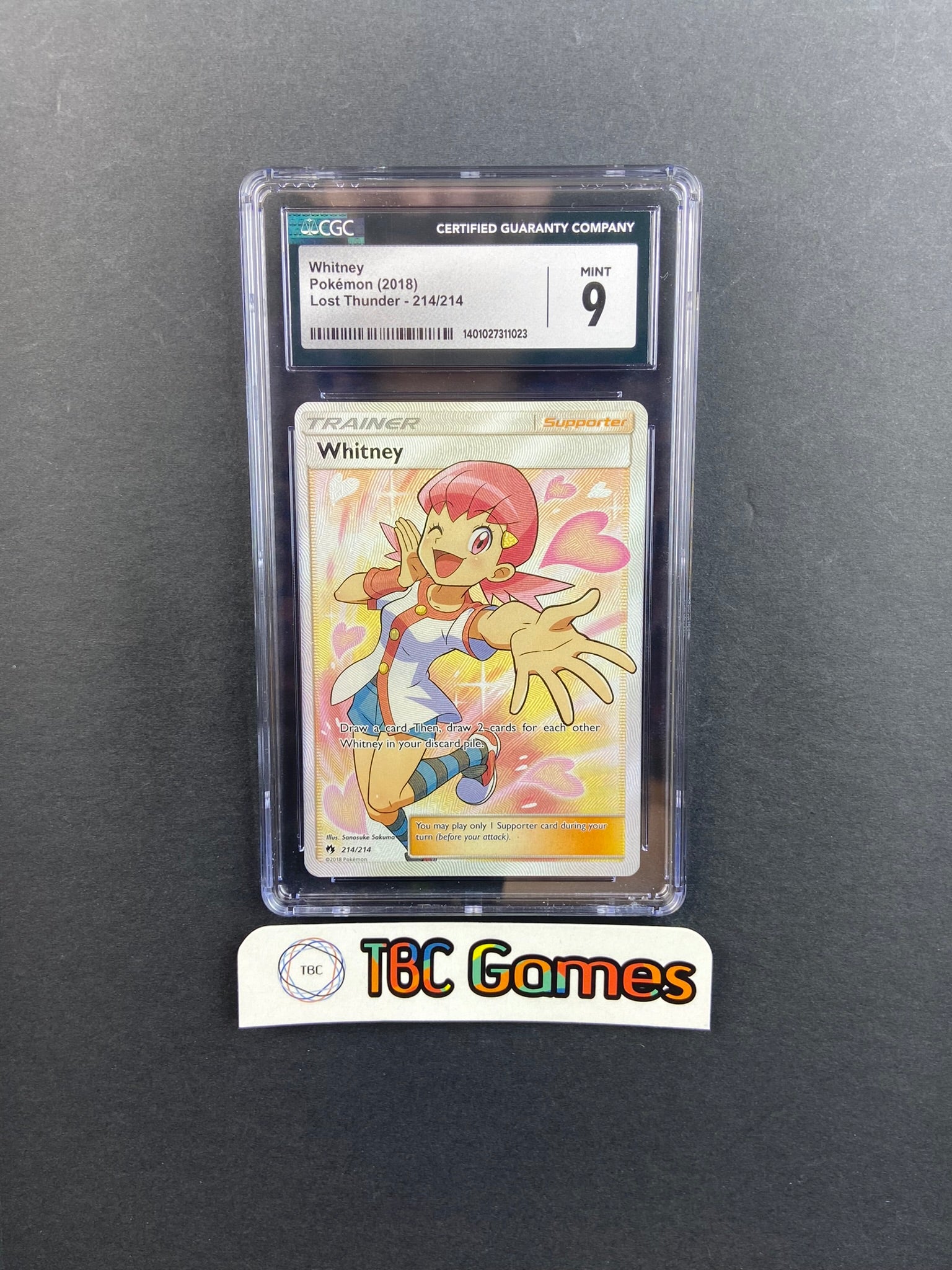 Whitney Lost Thunder 214/214 CGC 9 – TBC Games