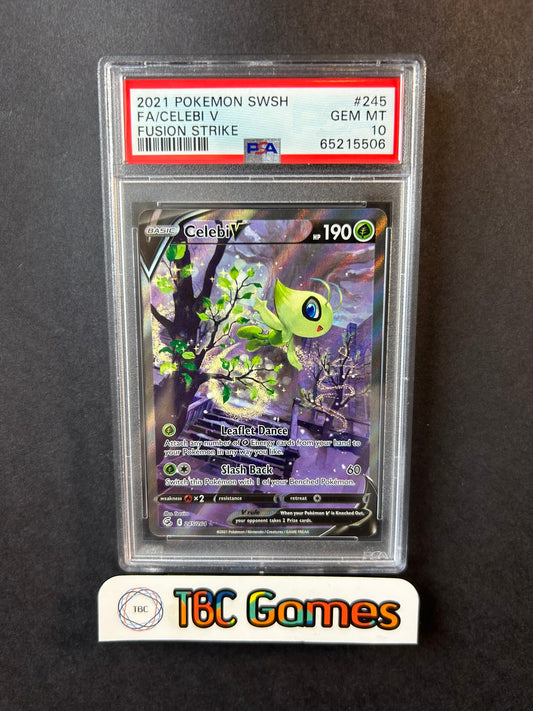 Celebi V Fusion Strike Alt Art 245/265 PSA 10