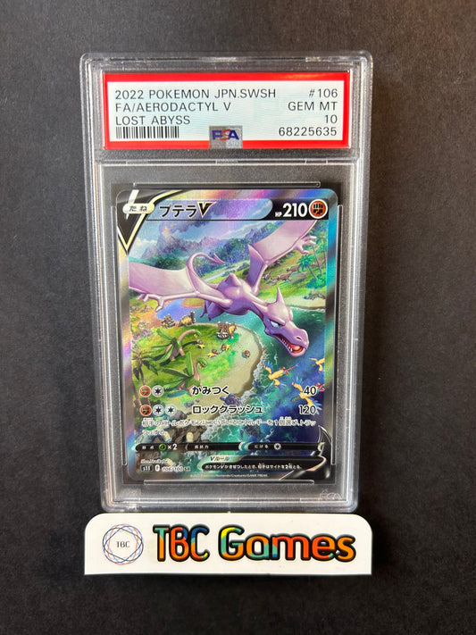 Aerodactyl Lost Abyss s11 106/100 Alt Japanese PSA 10