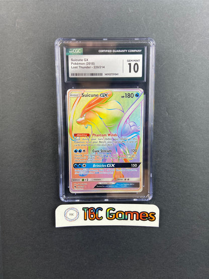 Suicune GX Lost Thunder 220/214 CGC 10