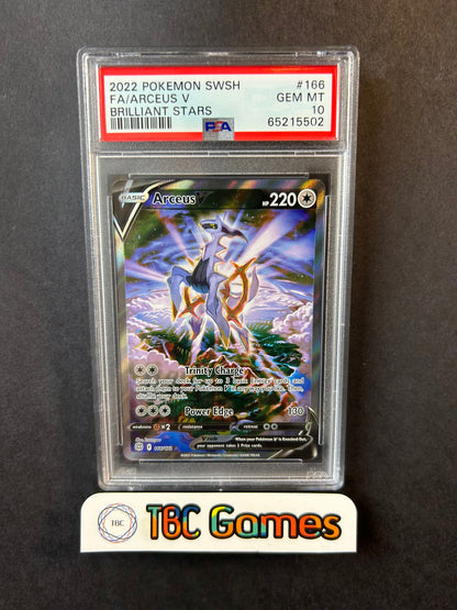 Arceus V Brilliant Stars Alt Art 166/172 PSA 10