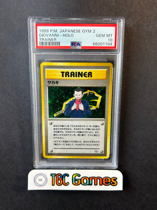 Giovanni Gym 2 Challenge Holo Japanese PSA 10