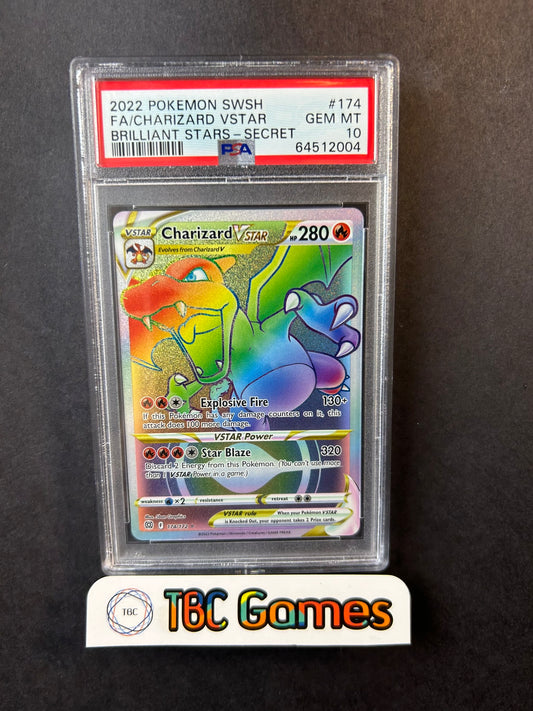 Charizard VSTAR Brilliant Stars 174/172 PSA 10