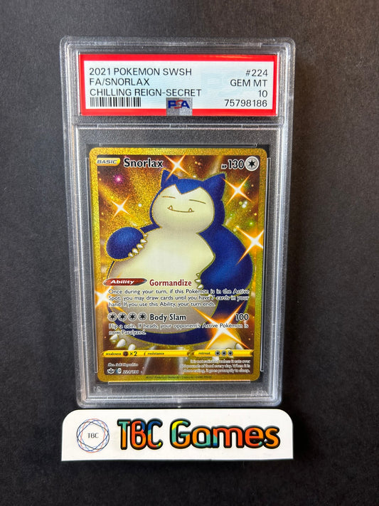 Snorlax Chilling Reign 224/198 PSA 10