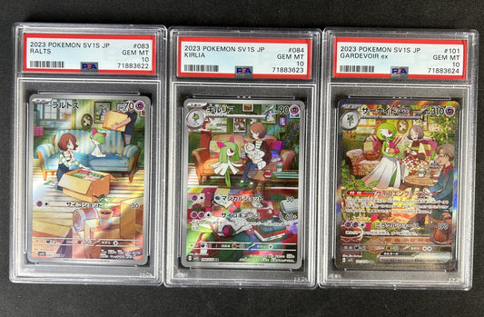 Ralts Kirlia Gardevoir ex sv1S 101/078 Japanese Sequential PSA 10