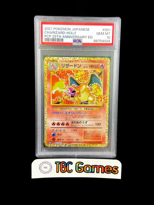 Charizard 25th Anniversary s8a-P 001/025 Japanese PSA 10