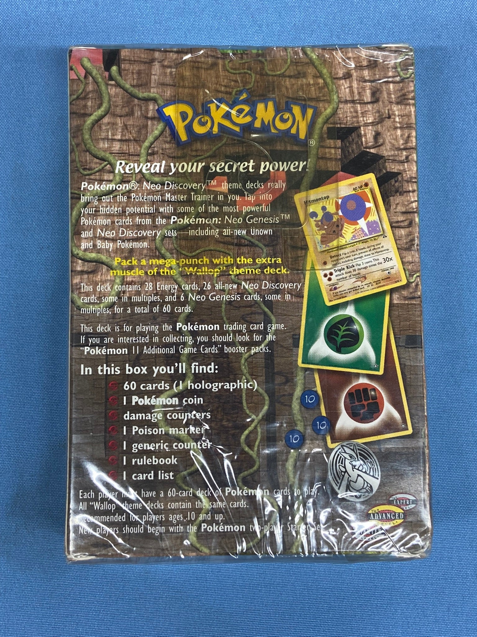Pokemon TCG: Neo Discovery Wallop Theme Deck Sealed TBC Games Pokemon TCG: Neo Discovery Wallop Theme Deck Sealed TBC Games