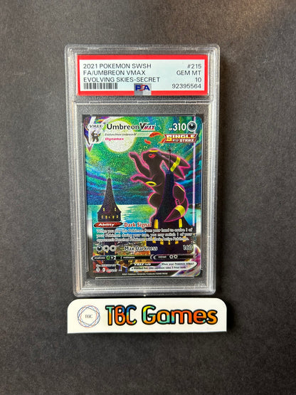 Umbreon VMAX Evolving Skies Alt Art 215/203 PSA 10 – TBC Games