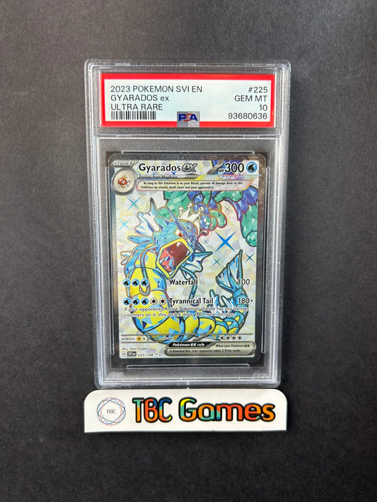 Gyarados ex Scarlet Violet Base SV1 225/198 PSA 10
