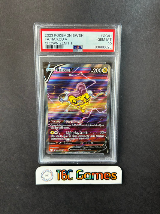 Raikou V Crown Zenith GG41/GG70 PSA 10