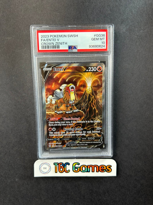 Entei V Crown Zenith GG36/GG70 PSA 10