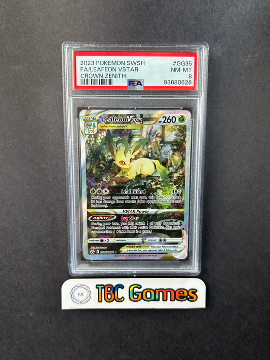 Leafeon VSTAR Crown Zenith GG35/GG70 PSA 8