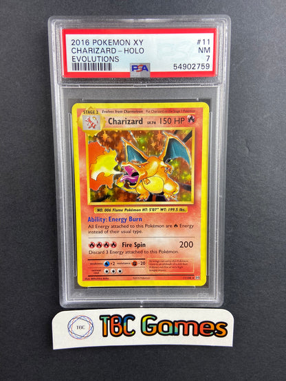 Charizard Evolutions Holo 11/108 PSA 7