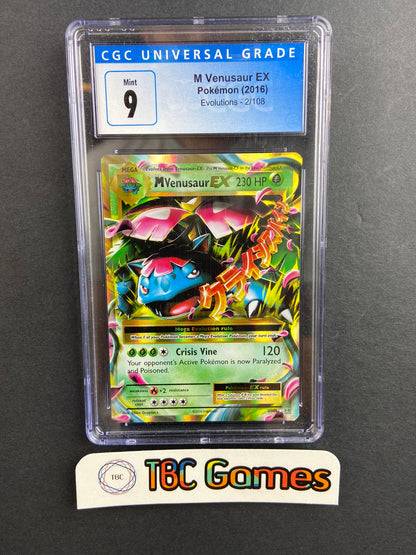 M Venusaur EX Evolutions 2/108 CGC 9